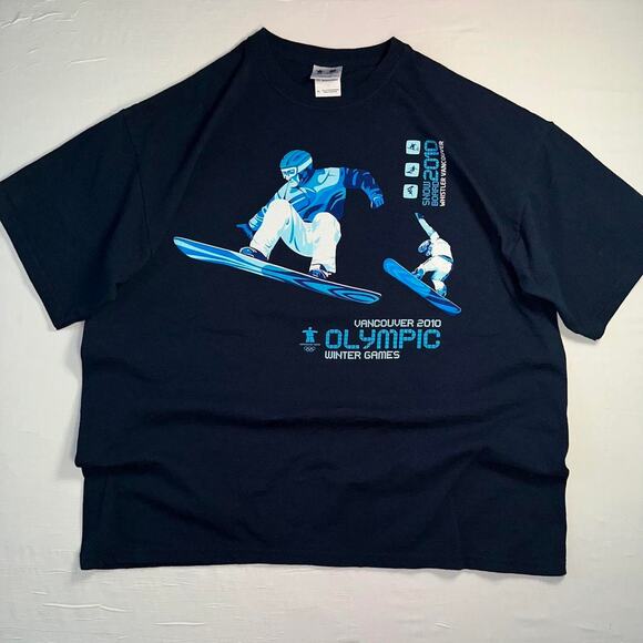Official Vancouver 2010 Winter Olympics Snowboarding Tee, XL - Picture 1 of 5